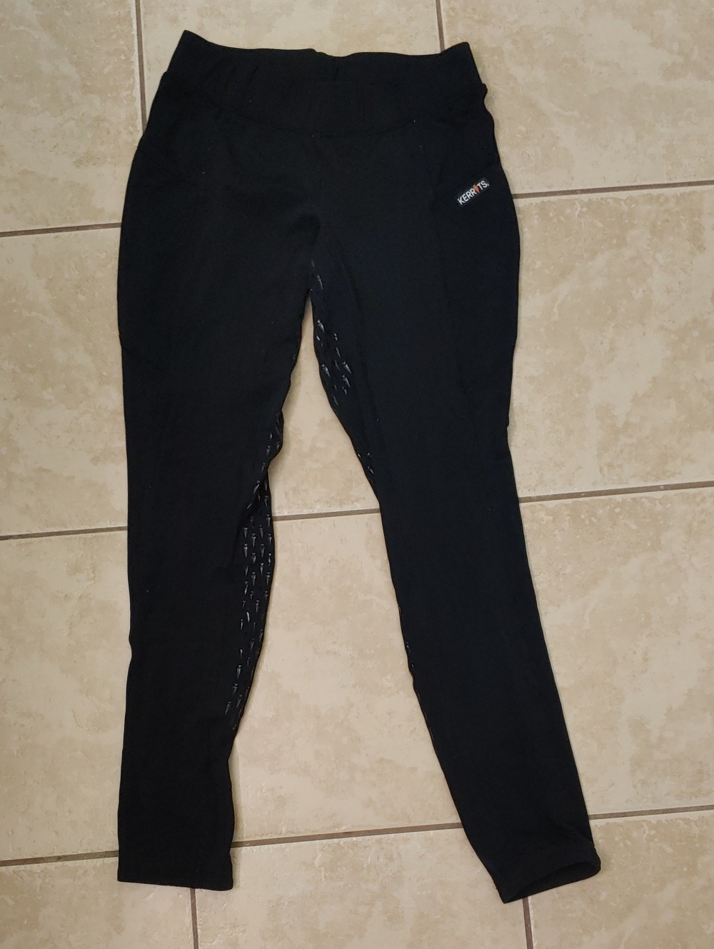 Kerrits Black Equestrian Leggings Women's M Black Riding Pants
